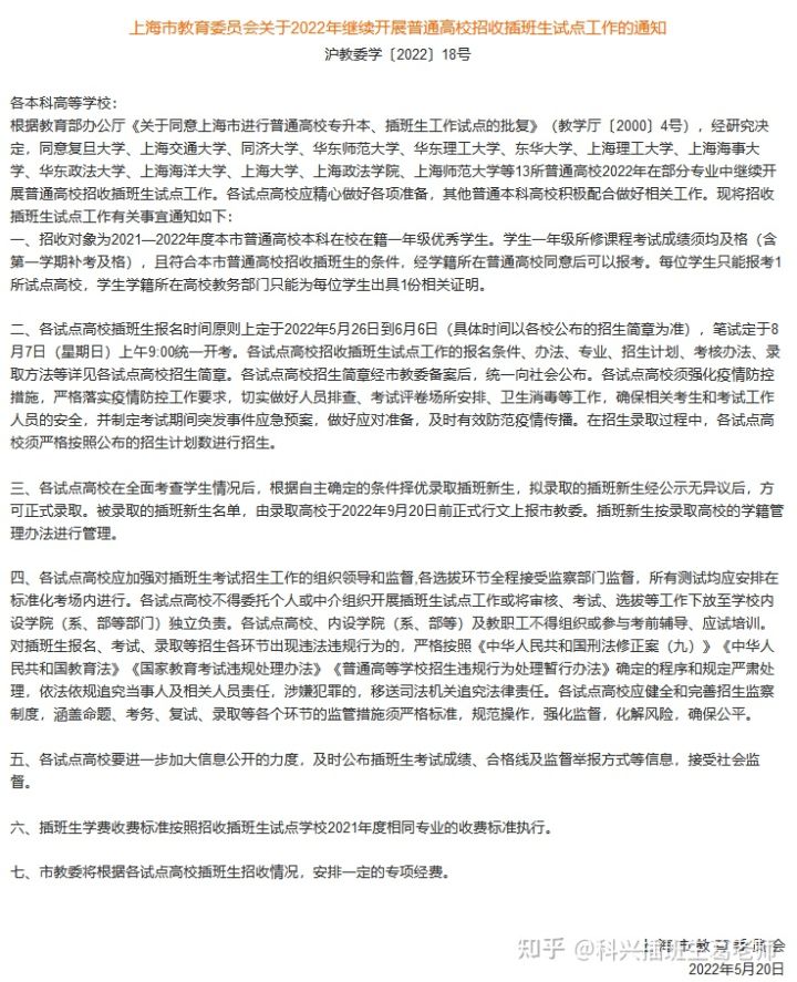 上海专升本报名条件