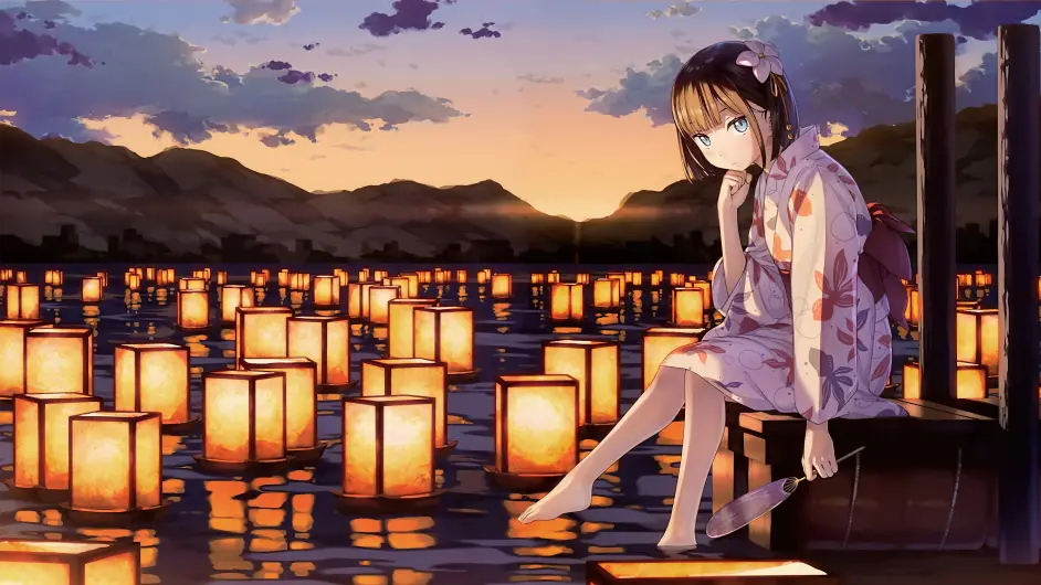 夏日祭典和服浴衣少女壁纸特辑 哔哩哔哩