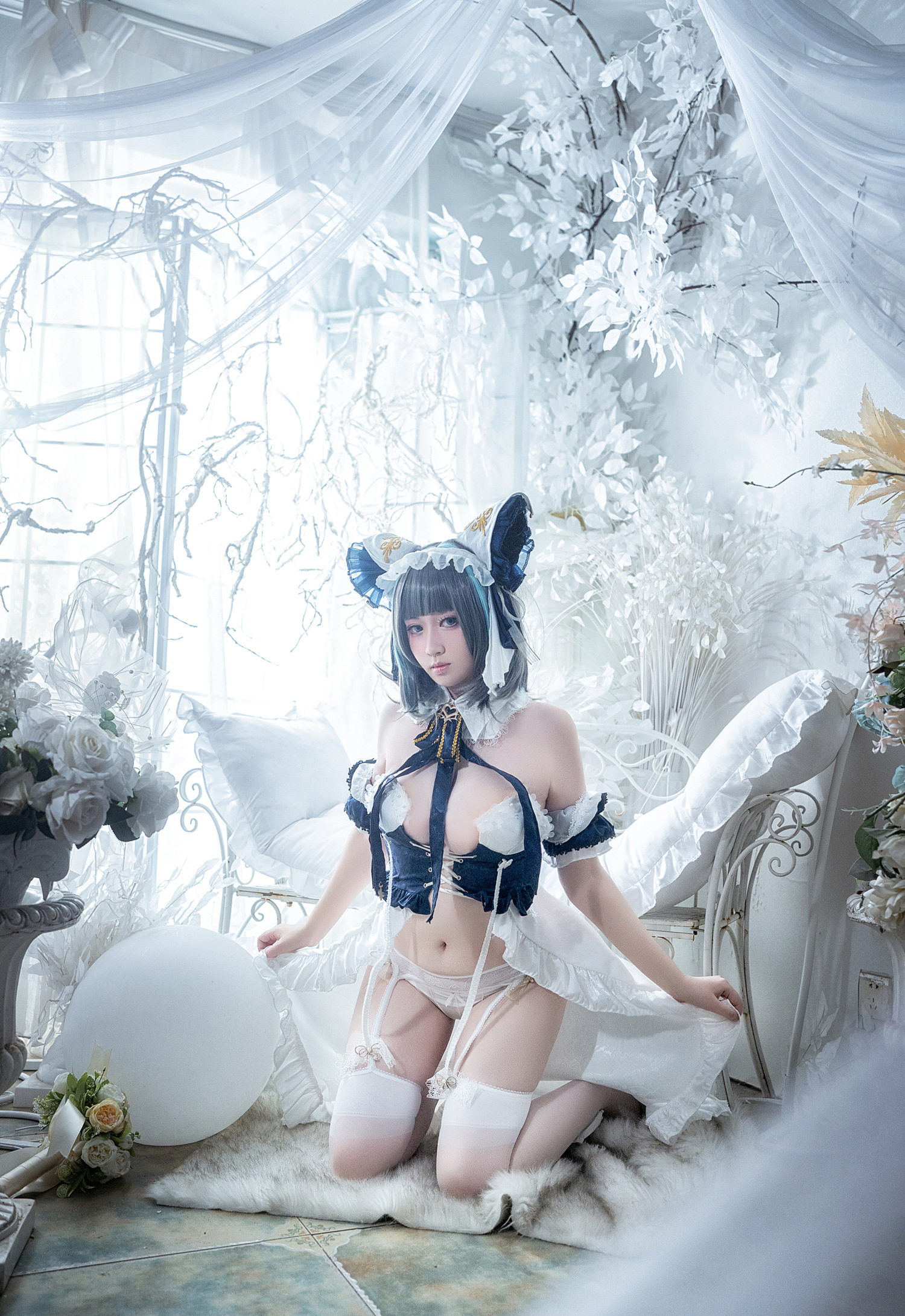 明臻real碧蓝航线柴郡猫cosplay7