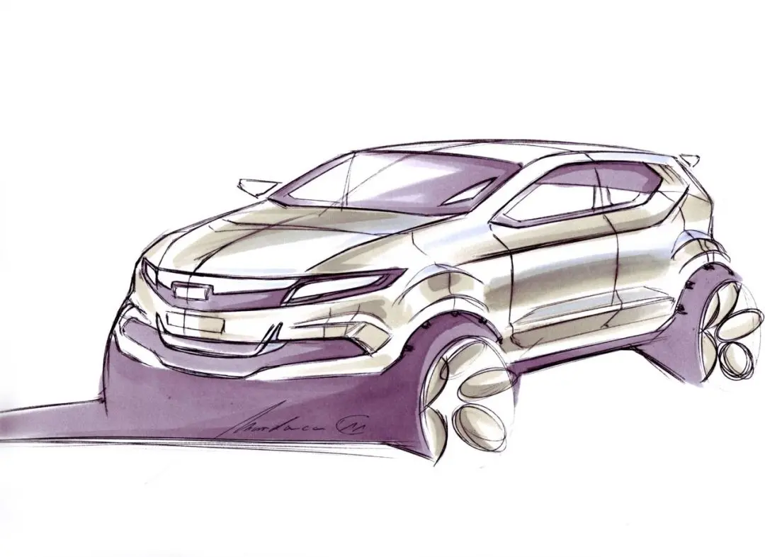 100张顶级汽车设计手绘线稿!