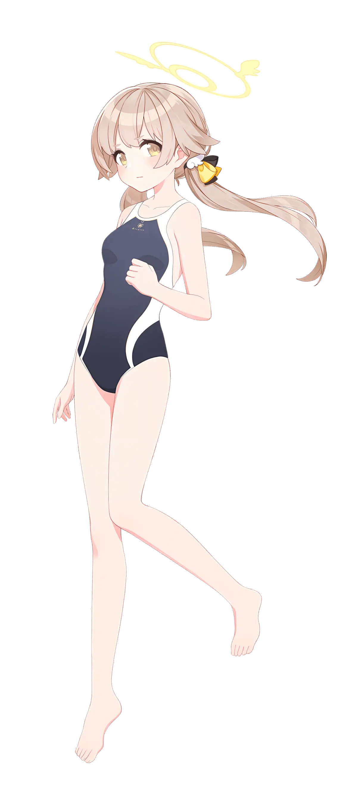 碧蓝档案日富美 (学园泳衣) 的立绘与各个表情