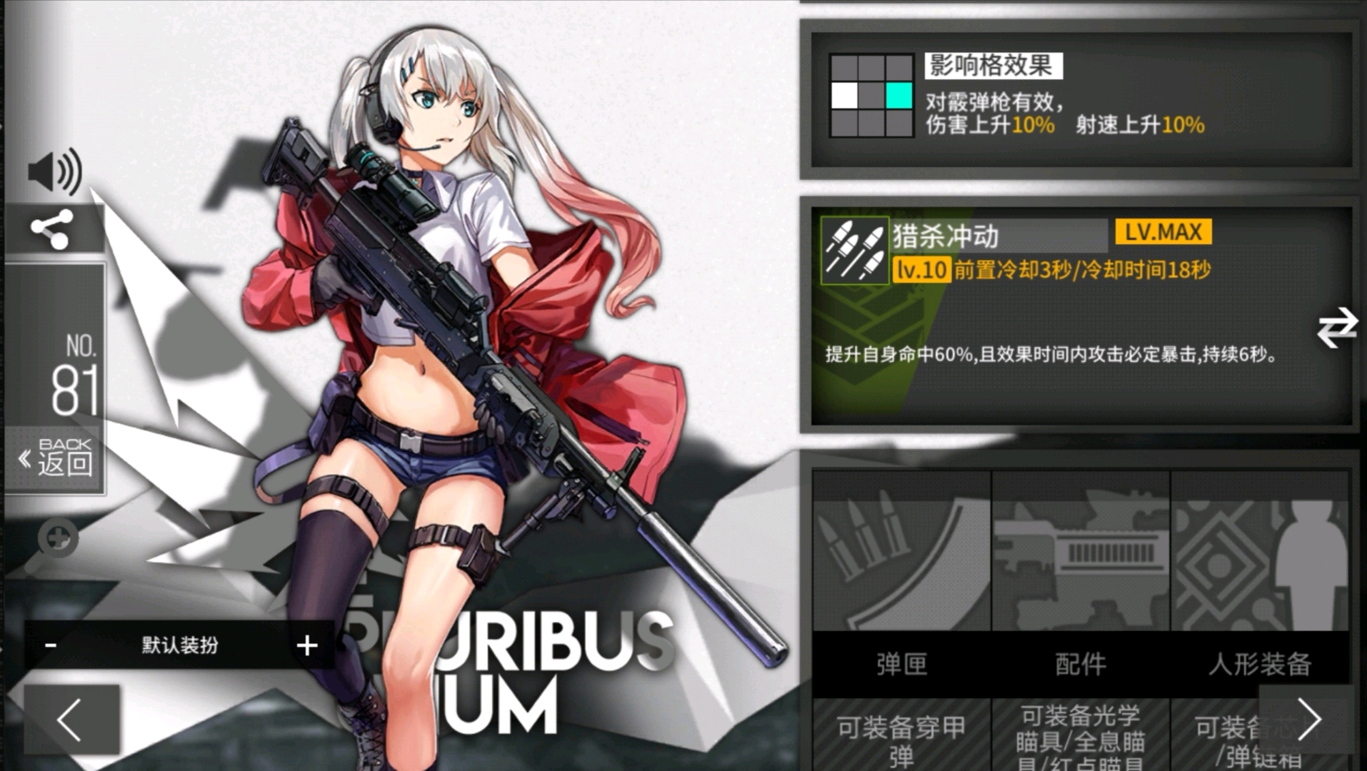 (萌新向)少女前线主流机枪(mg),霰弹枪(sg)人形简单评价