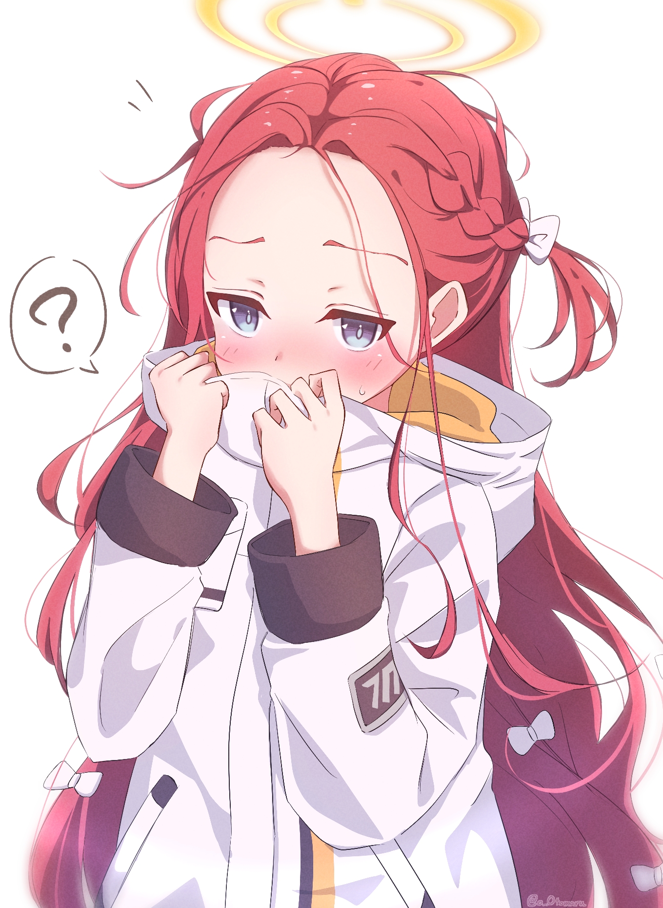 《蔚蓝档案》花冈 柚子插画 - 哔哩哔哩