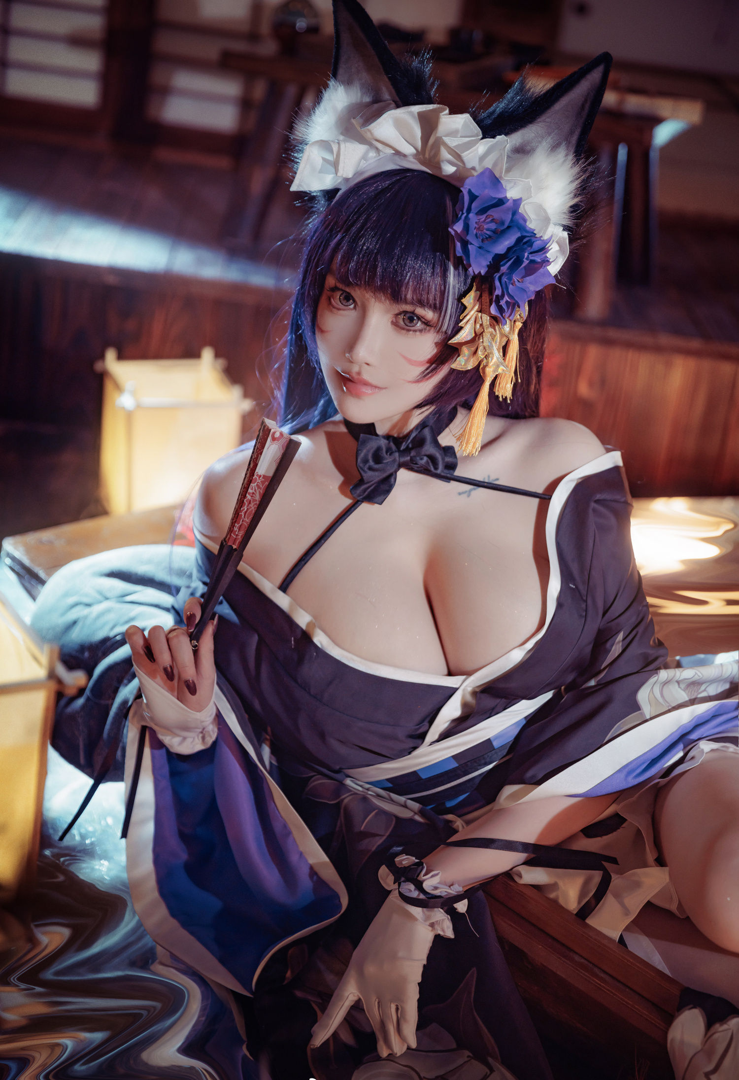 露兒大魔王碧蓝航线鳄堇色月影cosplay2