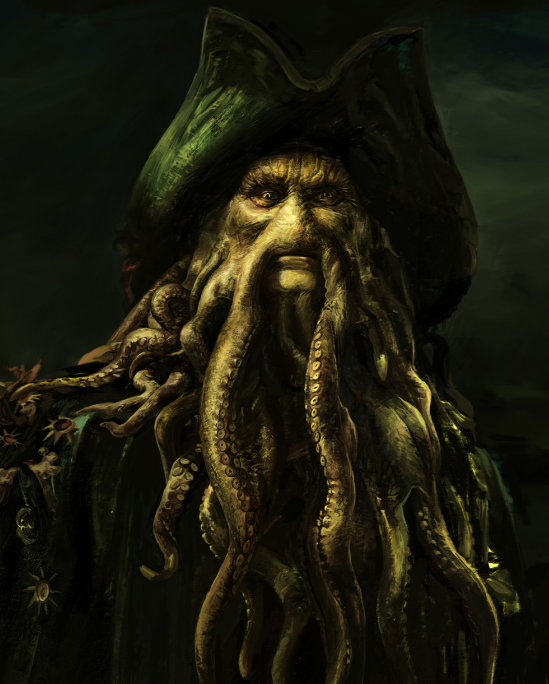 变成了名副其实的海怪船长