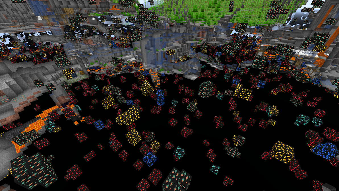 MC Java版1.17~18新版矿透材质包 - 哔哩哔哩