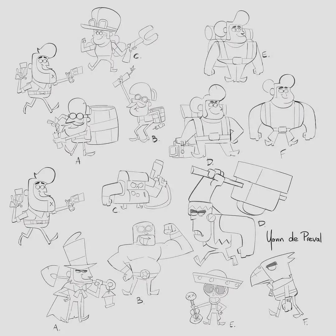 【荒野乱斗】s3抢先看小动画设定草图合集