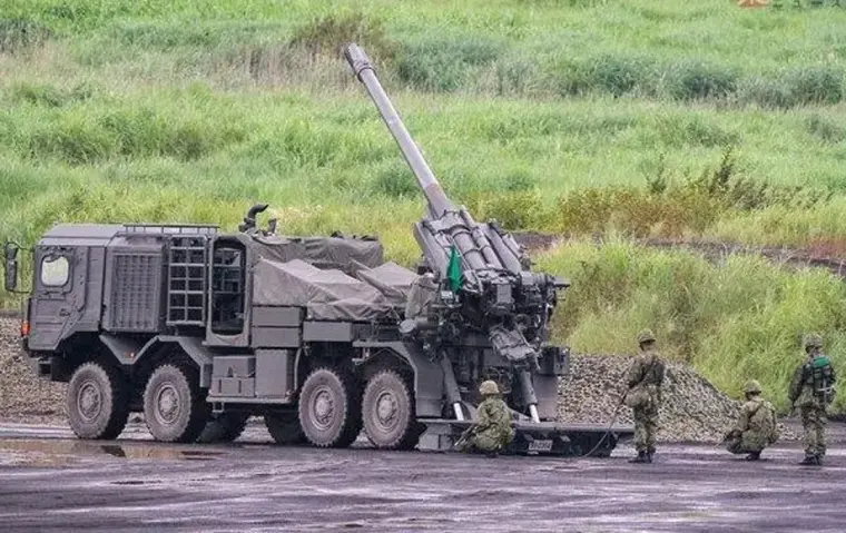 大号红茶包抛射器 日本19式155mm轮式自行榴弹炮 哔哩哔哩