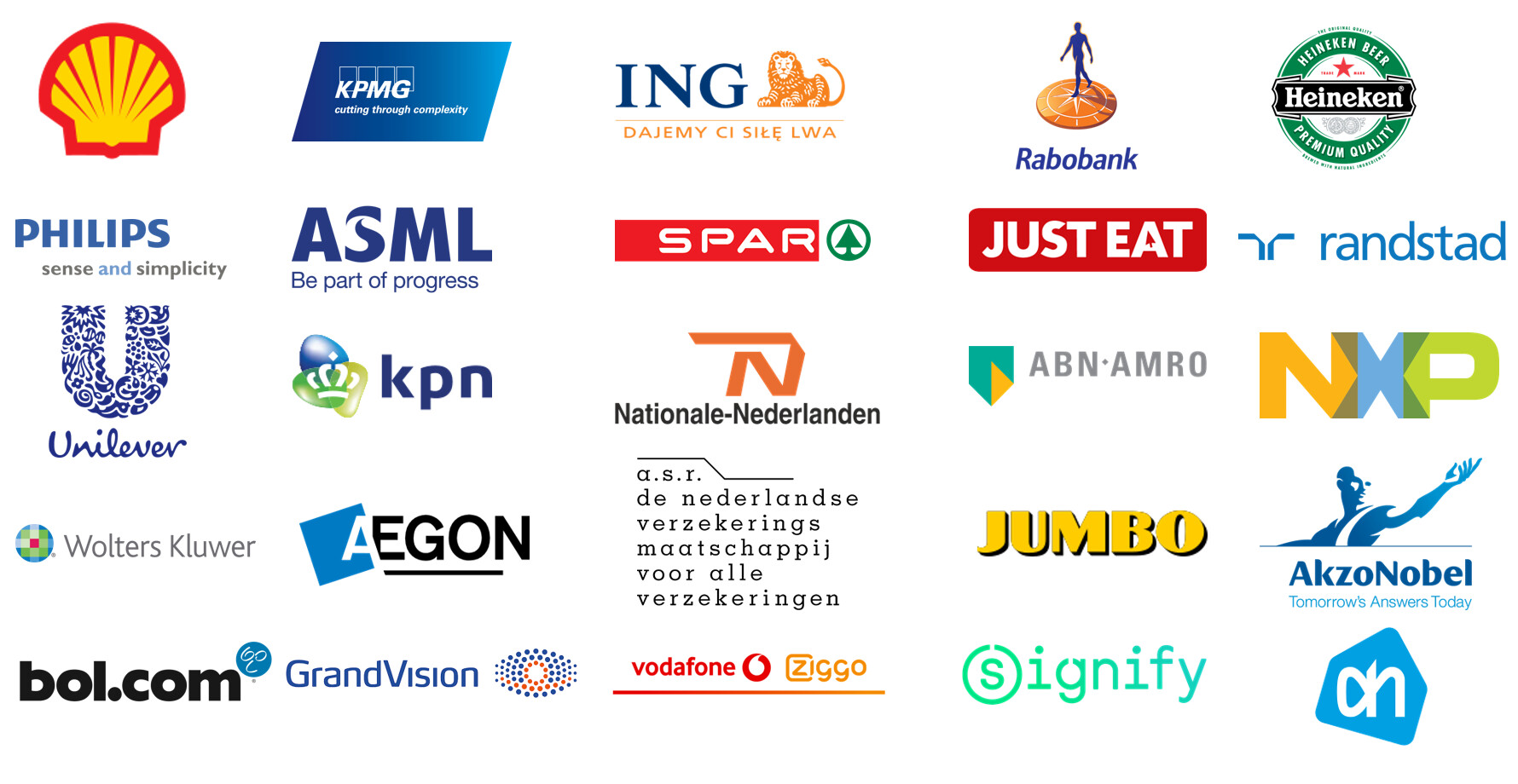 Logos for Brand Finance Netherlands 50 2022 哔哩哔哩