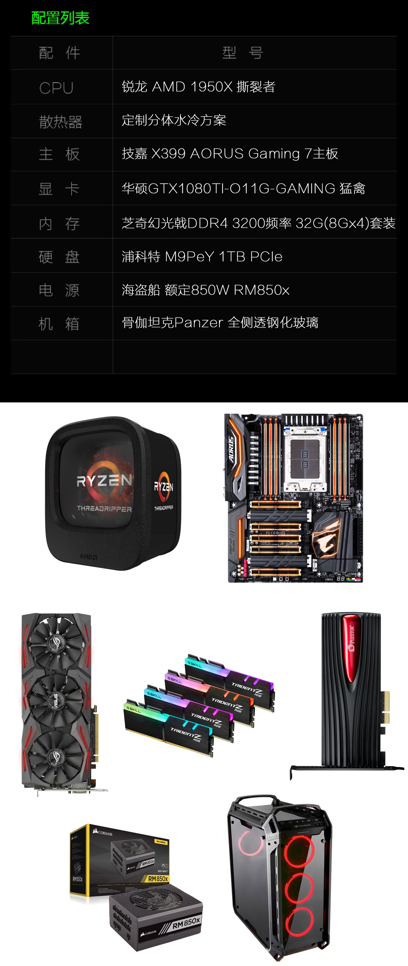 鲁大师跑分68万 AMD 1950X+华硕GTX1080T