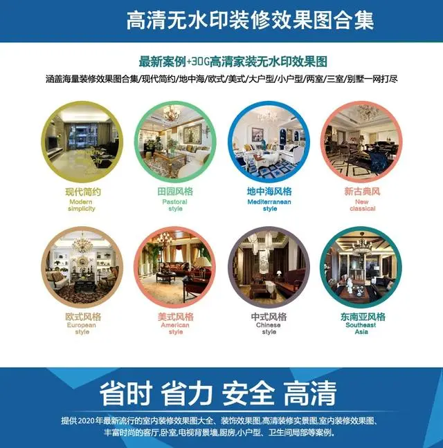 室内软装：2020年最新高清无水印家装风格合集，八大设计风格你最喜欢哪 