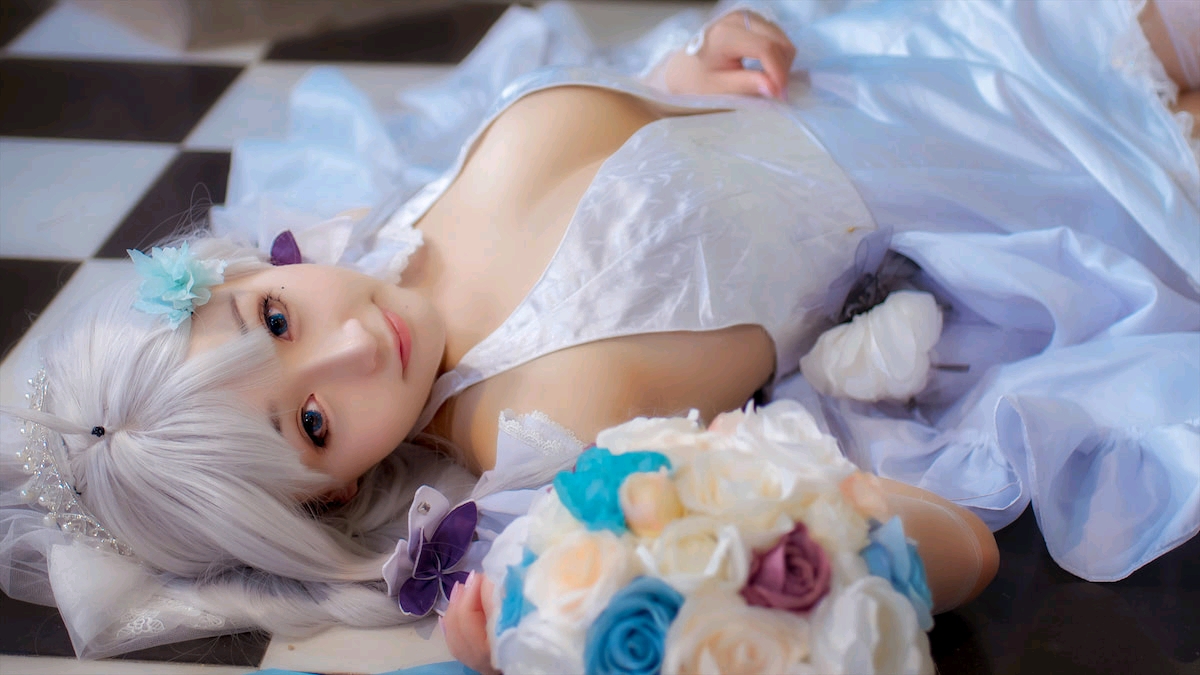 【cosplay】三刀刀miido碧蓝航线光辉花嫁