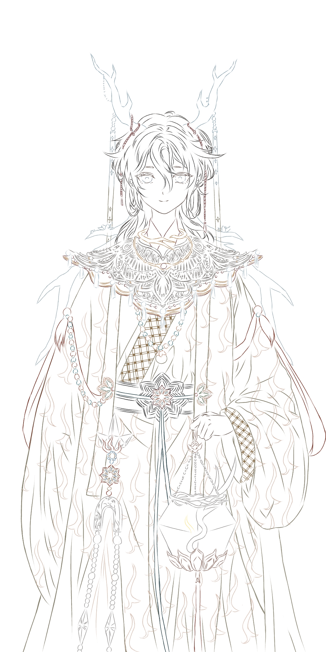 闪耀暖暖鹿明描立绘