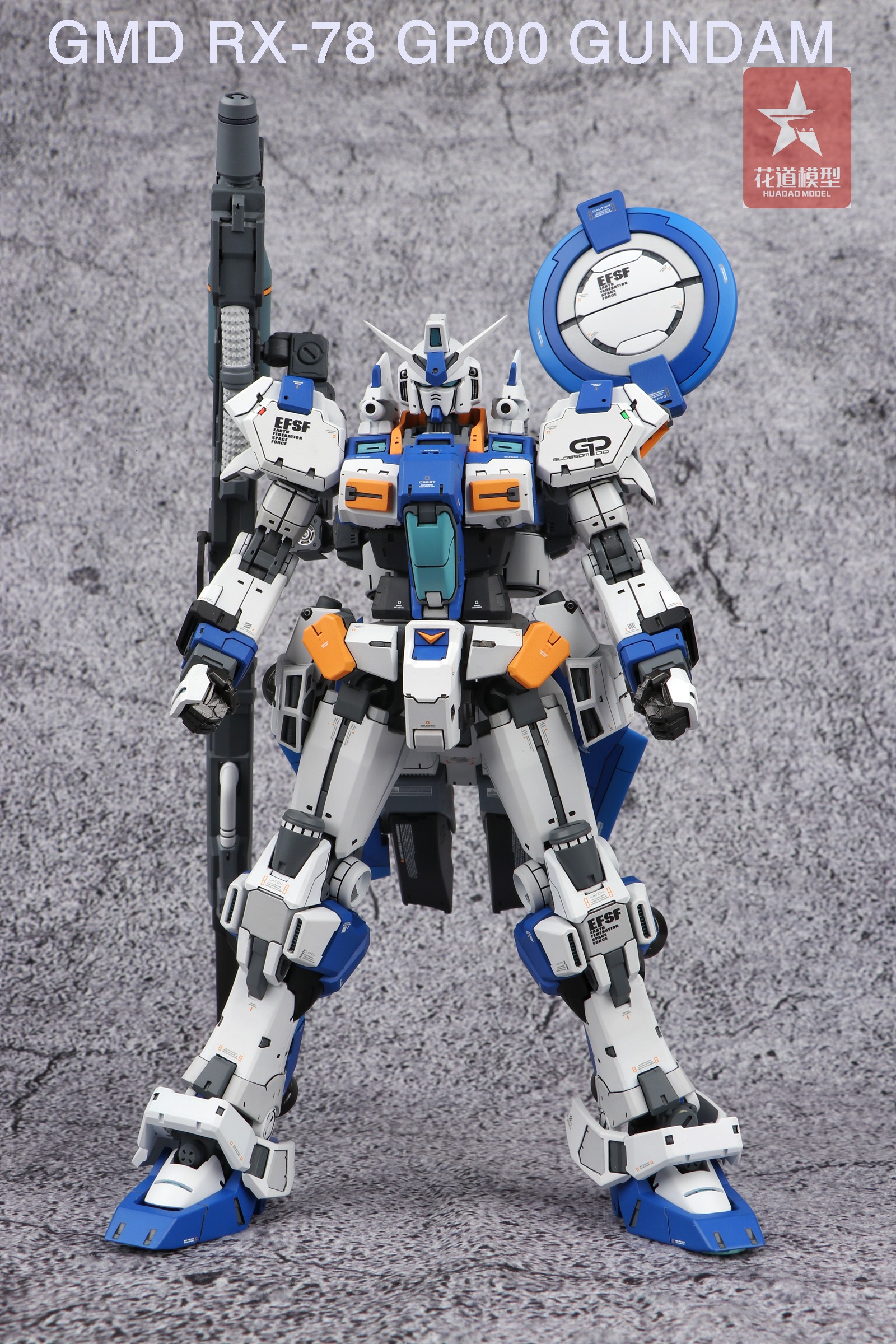 达人佳作:【花道模型工作室】全gk1/90 gmd rx-78 gp00 高达试作原型