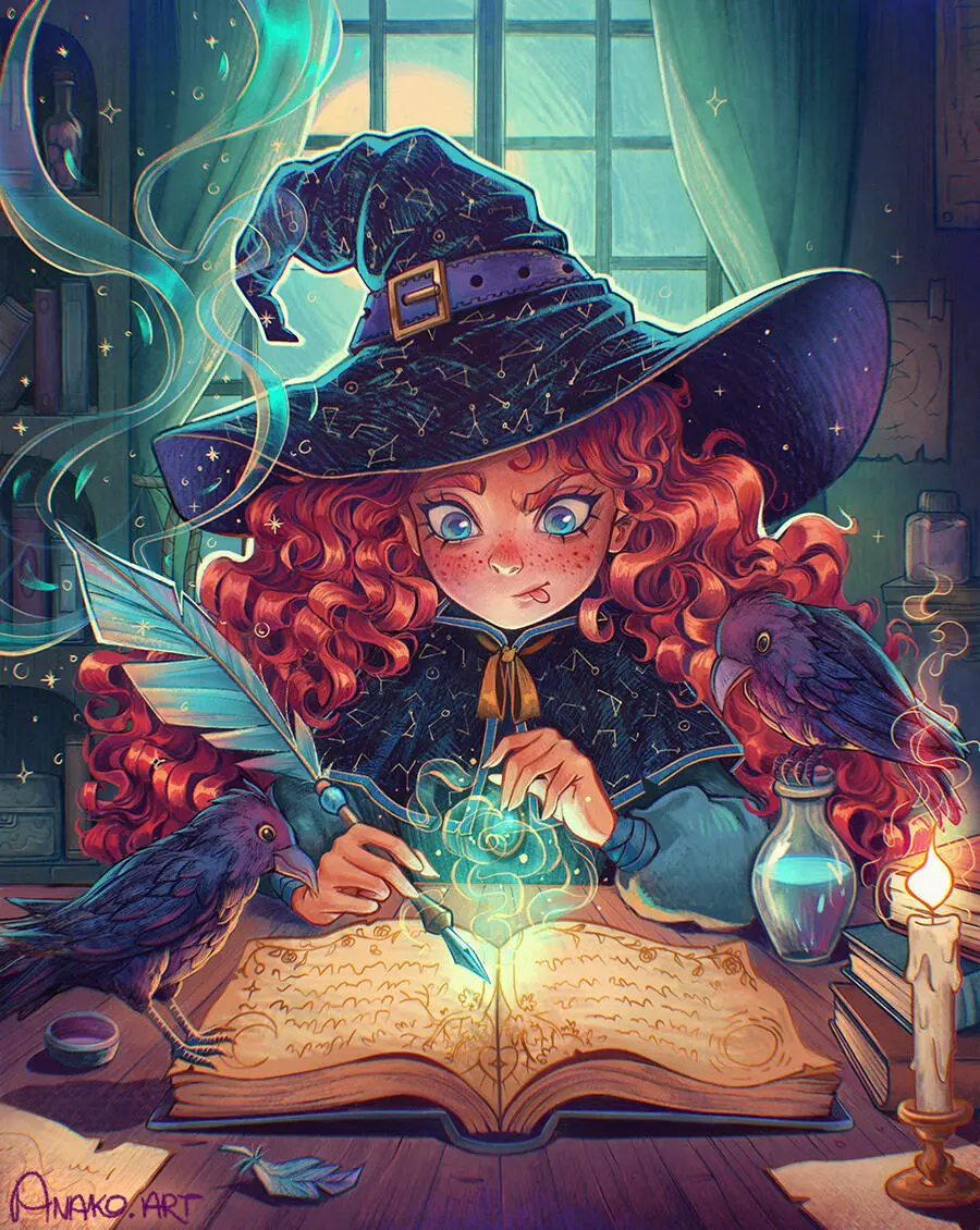 daria "anako" widermanska 魔术插画