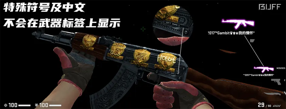 你知道csgo武器名称标签位置都不同吗 哔哩哔哩