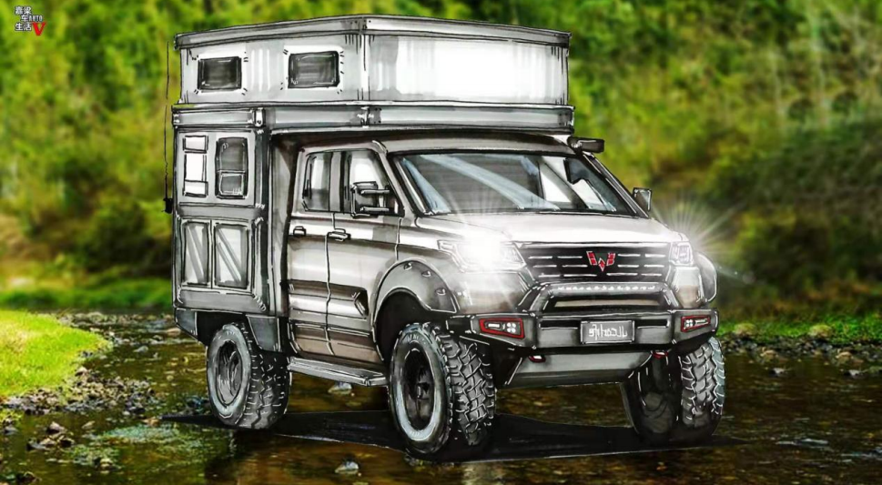 五菱又玩新花样,征途改装版,这回要把车改成"航母"