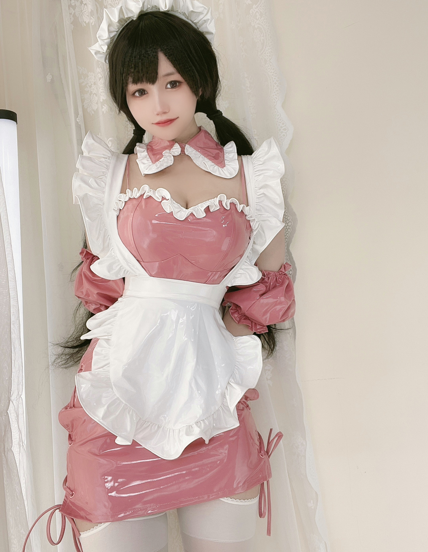 小仓千代W粉色漆皮女仆Cosplay1