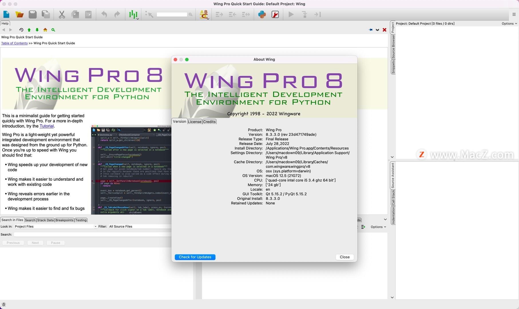WingPro 8 Mac(专业Python IDE开发工具)8.3.3.0 - 哔哩哔哩