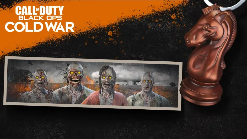 使命召唤17cod17僵尸全家福名片挂件