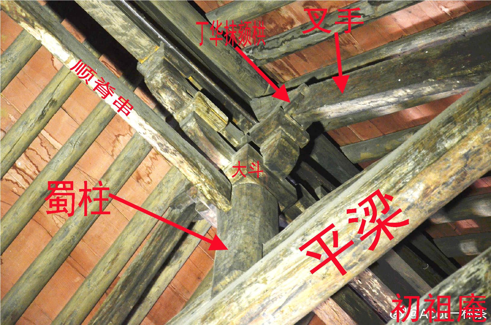 图版18之二 赵县永通桥驼峰斗子蜀柱及托神-建筑艺术-图片