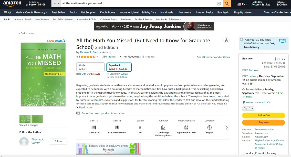  all the mathematics you missed 