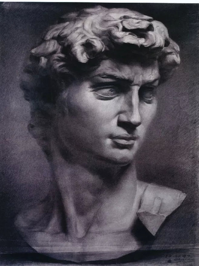 徐冰《大卫》其实在喻红之前,徐冰的《大卫》是当时央美学生争相学习