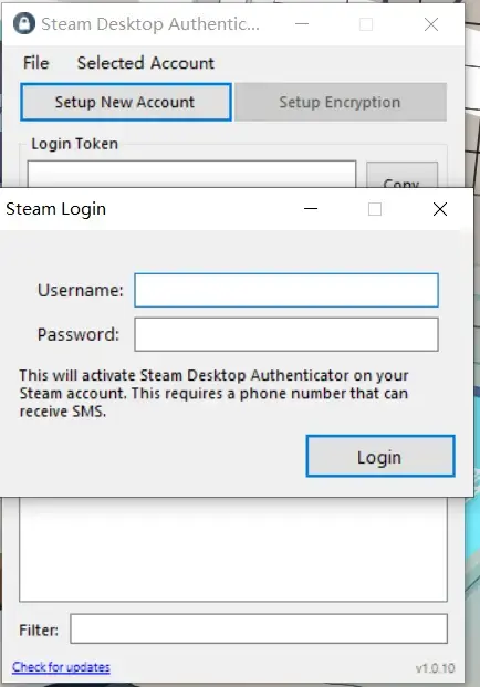 General steam desktop failure authenticator I want