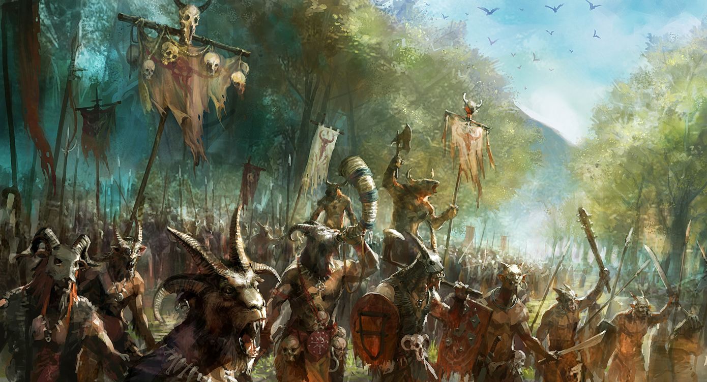 战锤西格玛时代aos背景野兽人一