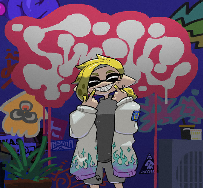 splatoon2街头涂鸦amp水彩