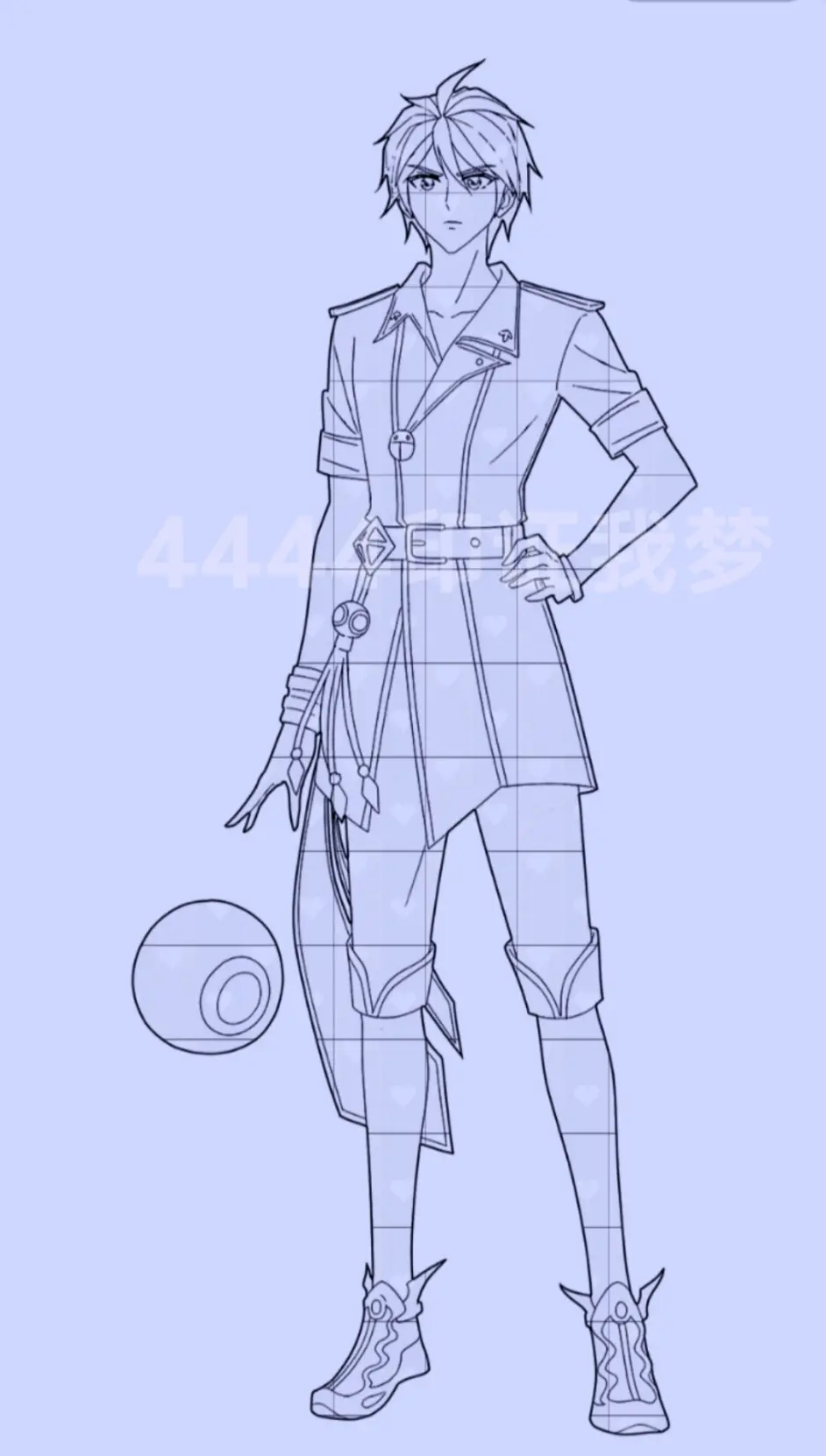 叶罗丽建鹏的漫画线稿