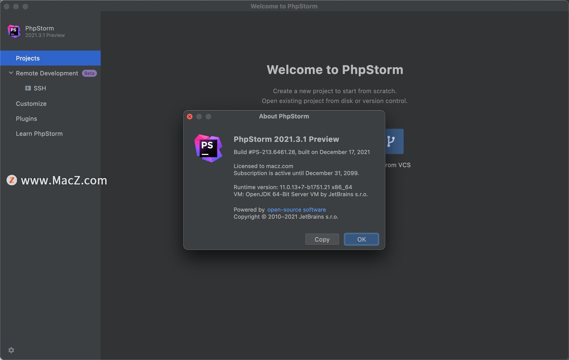 Сброс триала phpstorm 2021 mac os