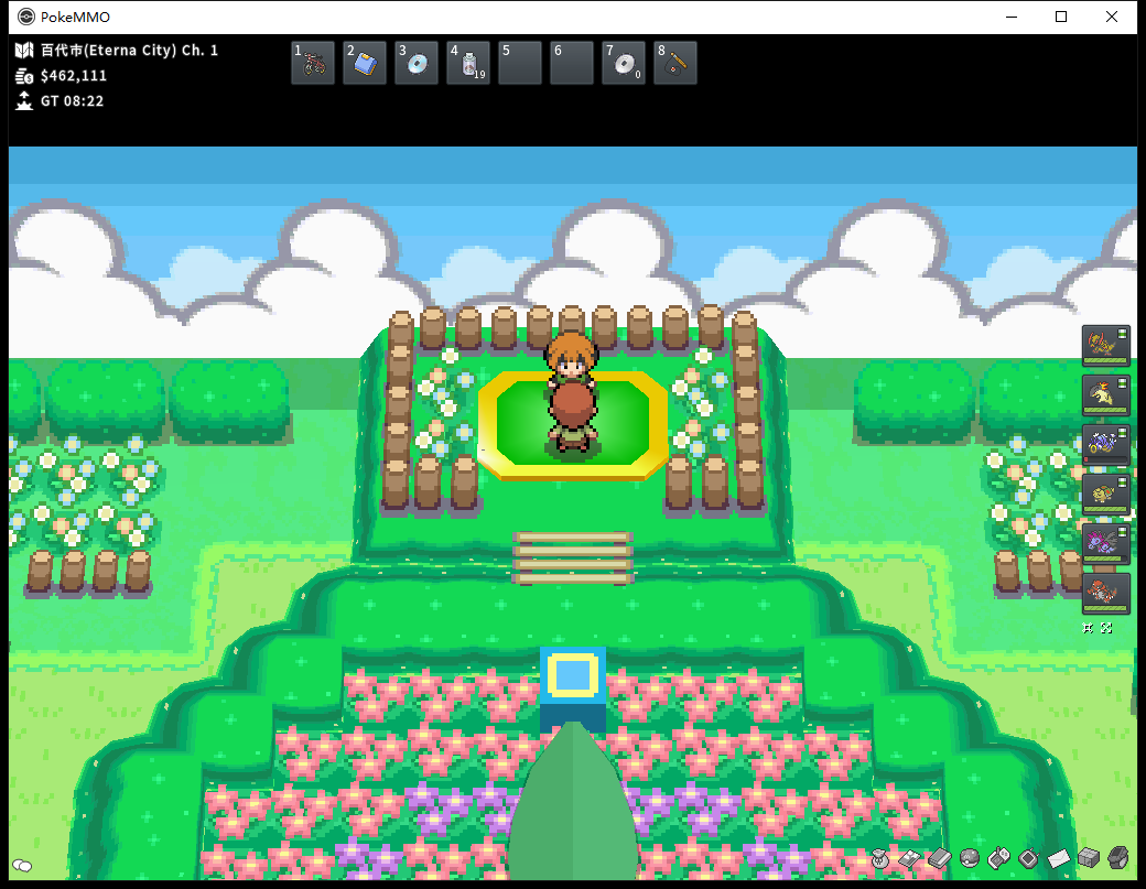 pokemmo神奥一周目没有全图鉴中级npc道馆搬砖攻略1小时252万金币