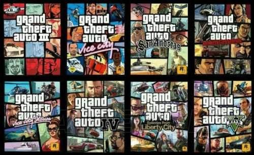 《GTA》系列游戏1——5代作品总共有15部，你玩过哪几部？