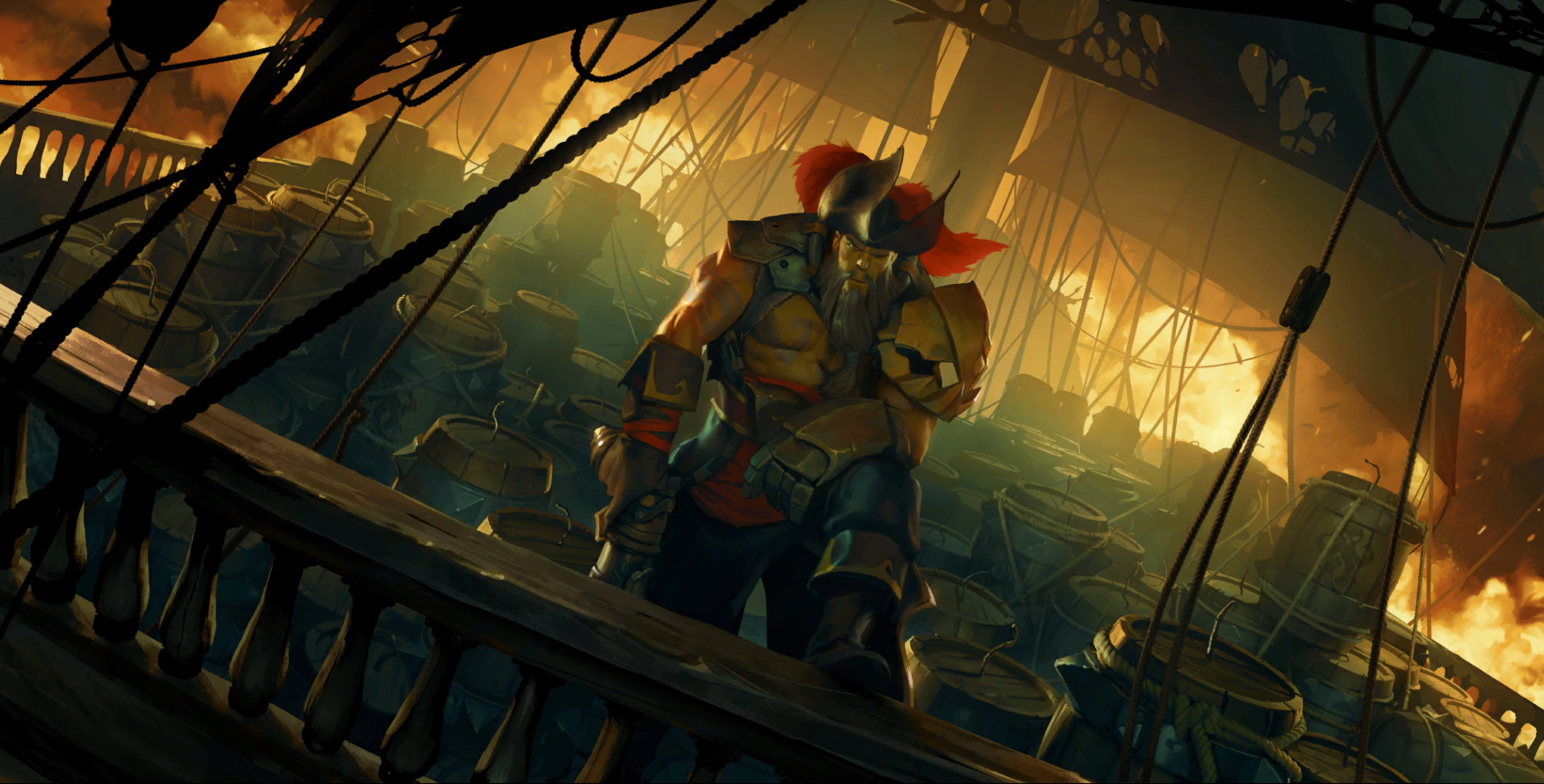 英雄联盟卡牌游戏lor符文之地传奇原画鉴赏比尔吉沃特篇