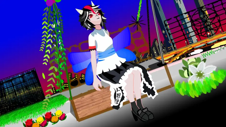 幻想乡幻灯 随心想象的正邪 The Plain And Starry Upside By 茜夕弦月伞 哔哩哔哩