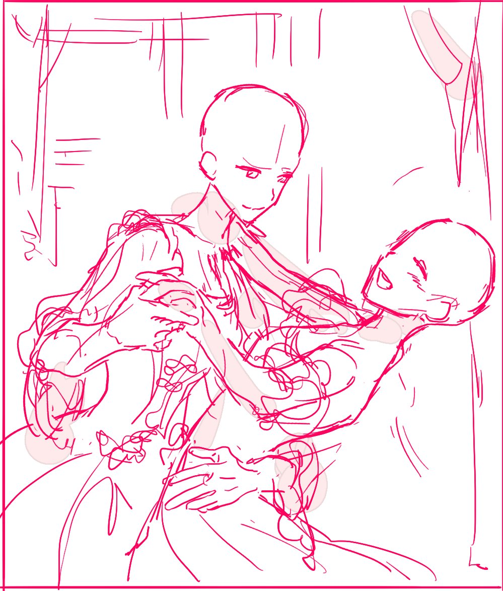 板绘临摹姐妹们舞会姿势橘里橘气线稿模板