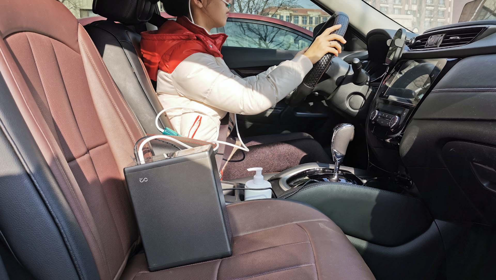 高原自驾新装备,星云无线车载便携制氧机