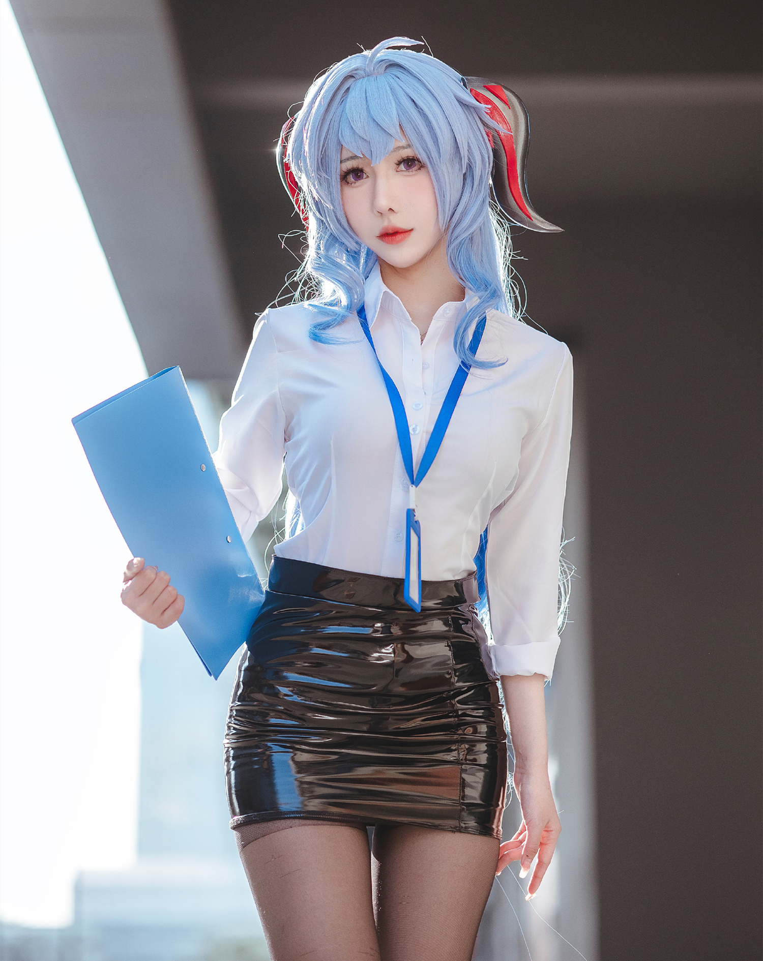 仙女月原神甘雨秘书cosplay3