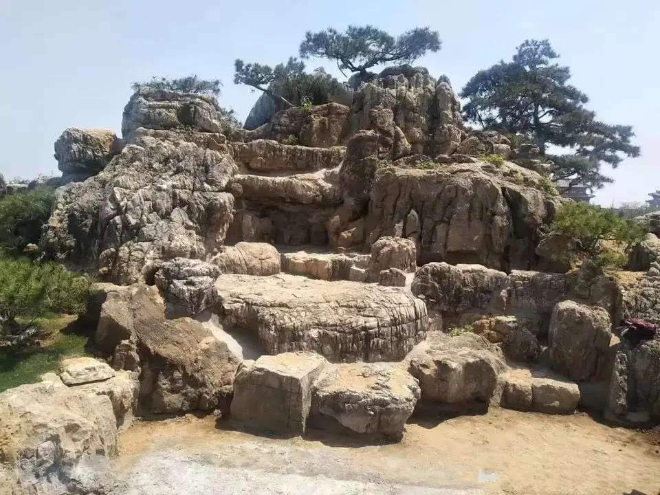 奇石假山,石头假山制作,广通园林