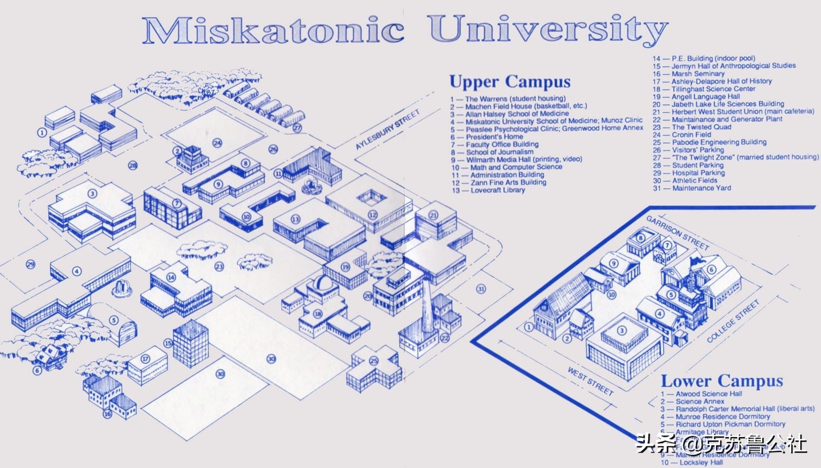 克苏鲁世界导游：“调查员摇篮”密斯卡托尼克大学
