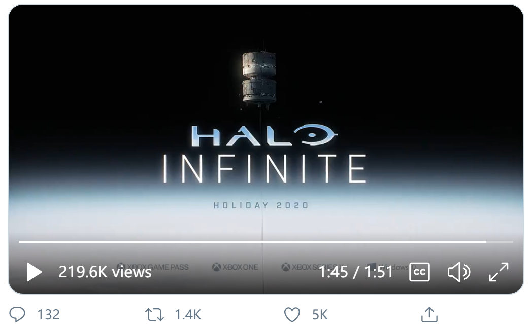 光环:无限「 halo infinite」 游戏类型:主视角射击 游戏制作:343