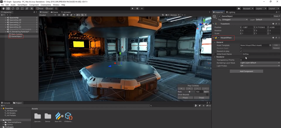 Unity学习笔记 Vol.72 使用 Visual Effects Graph 渲染粒子 - 哔哩哔哩