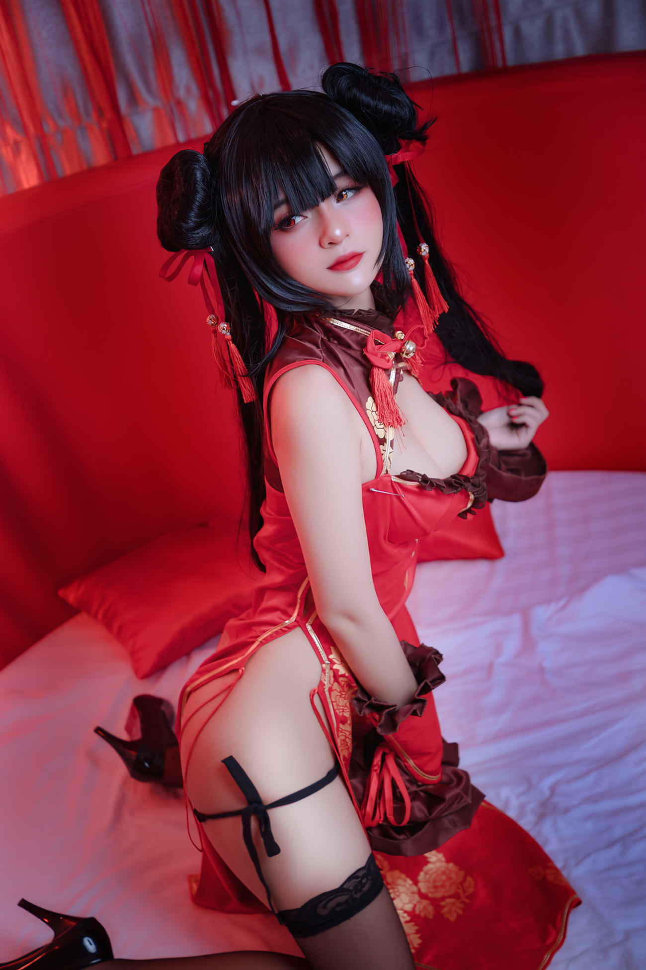 Azami狂三旗袍cosplay5