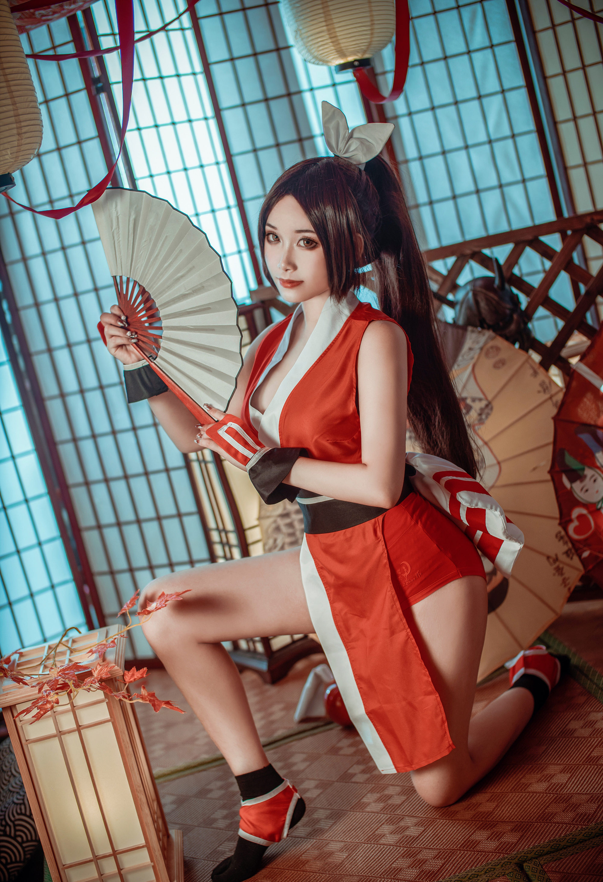 玥颜queen王者荣耀不知火舞原皮CosPlay4