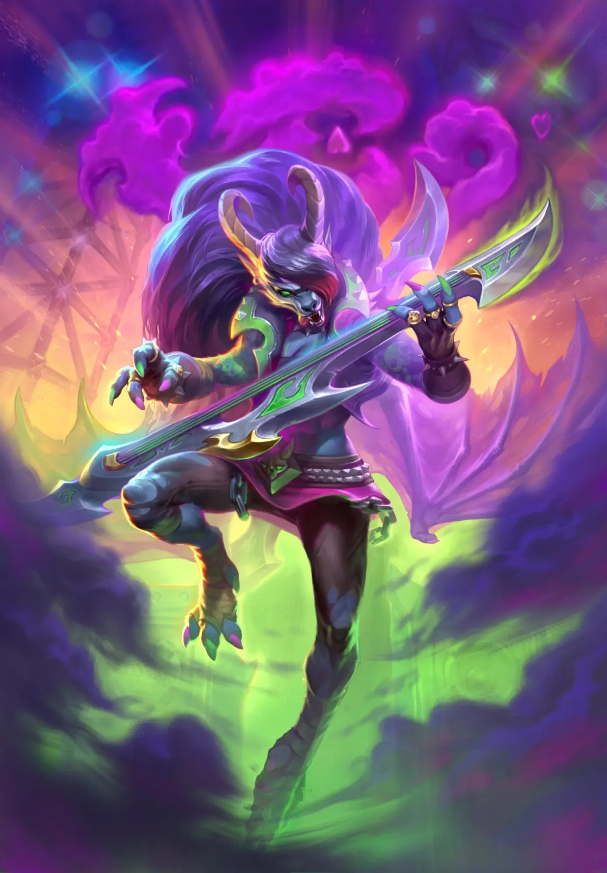 中相对好看的一张构筑皮肤 大范恶魔猎手 初始英雄恶魔猎手