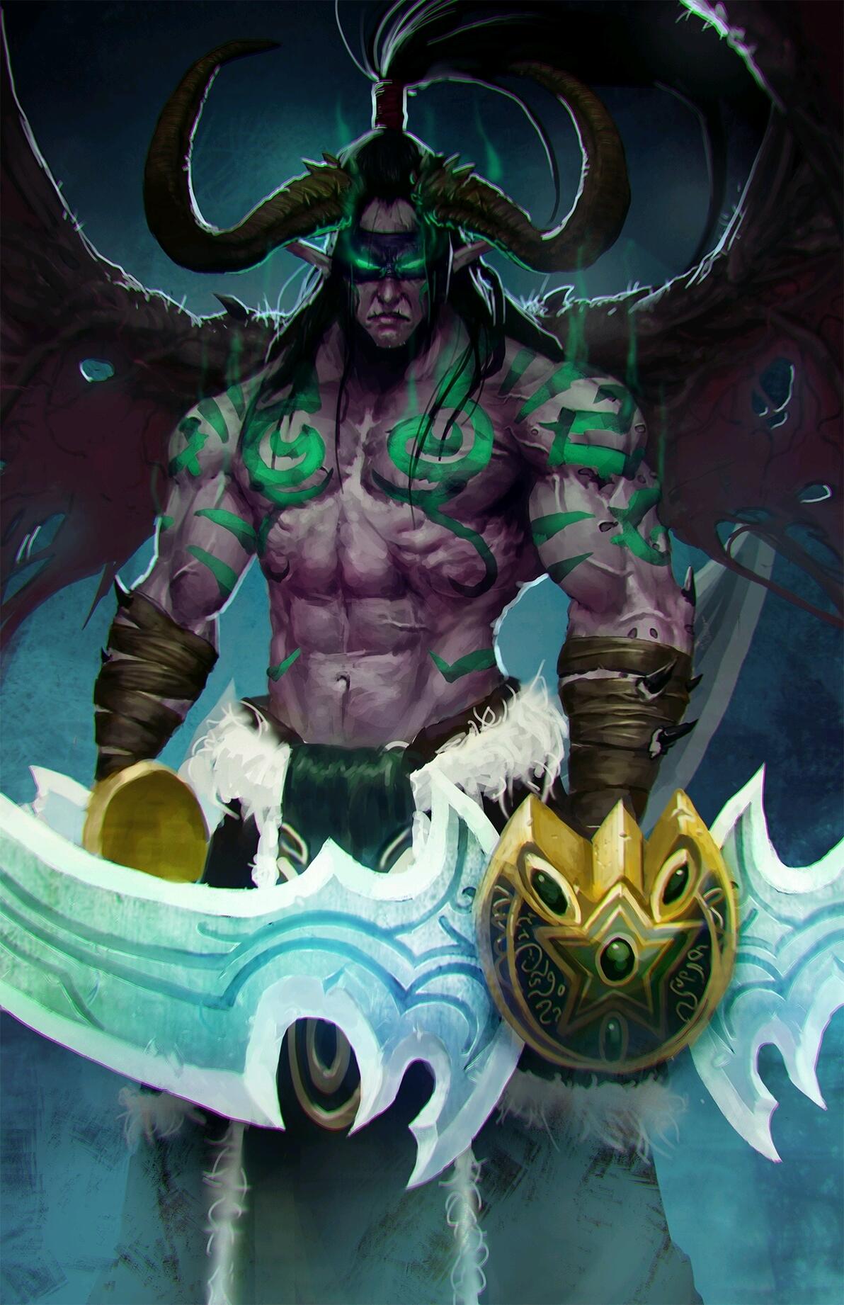 【魔兽世界】伊利丹.怒风 精美图集(5) - 哔哩哔哩