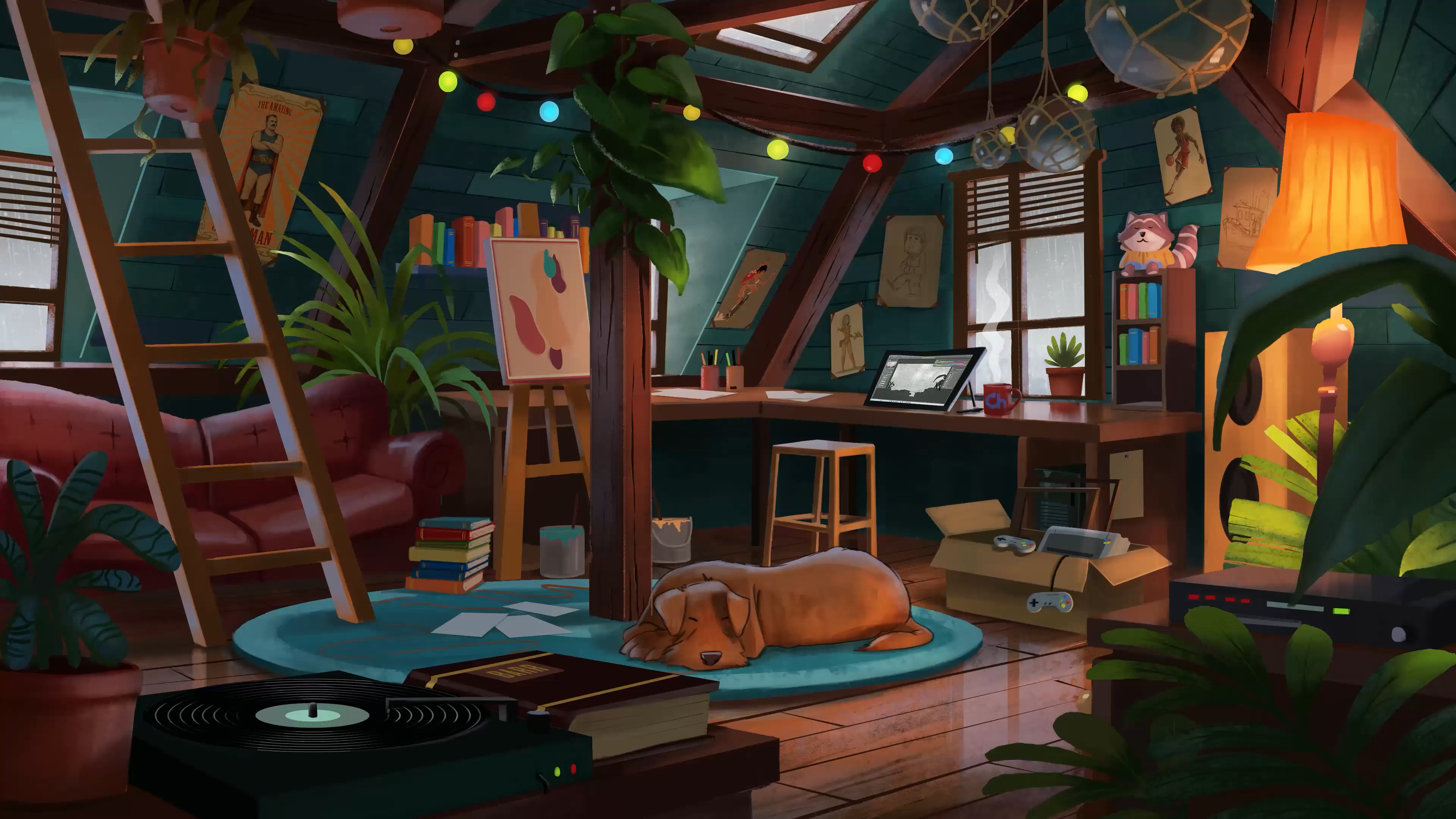 电脑壁纸请参观我的房间