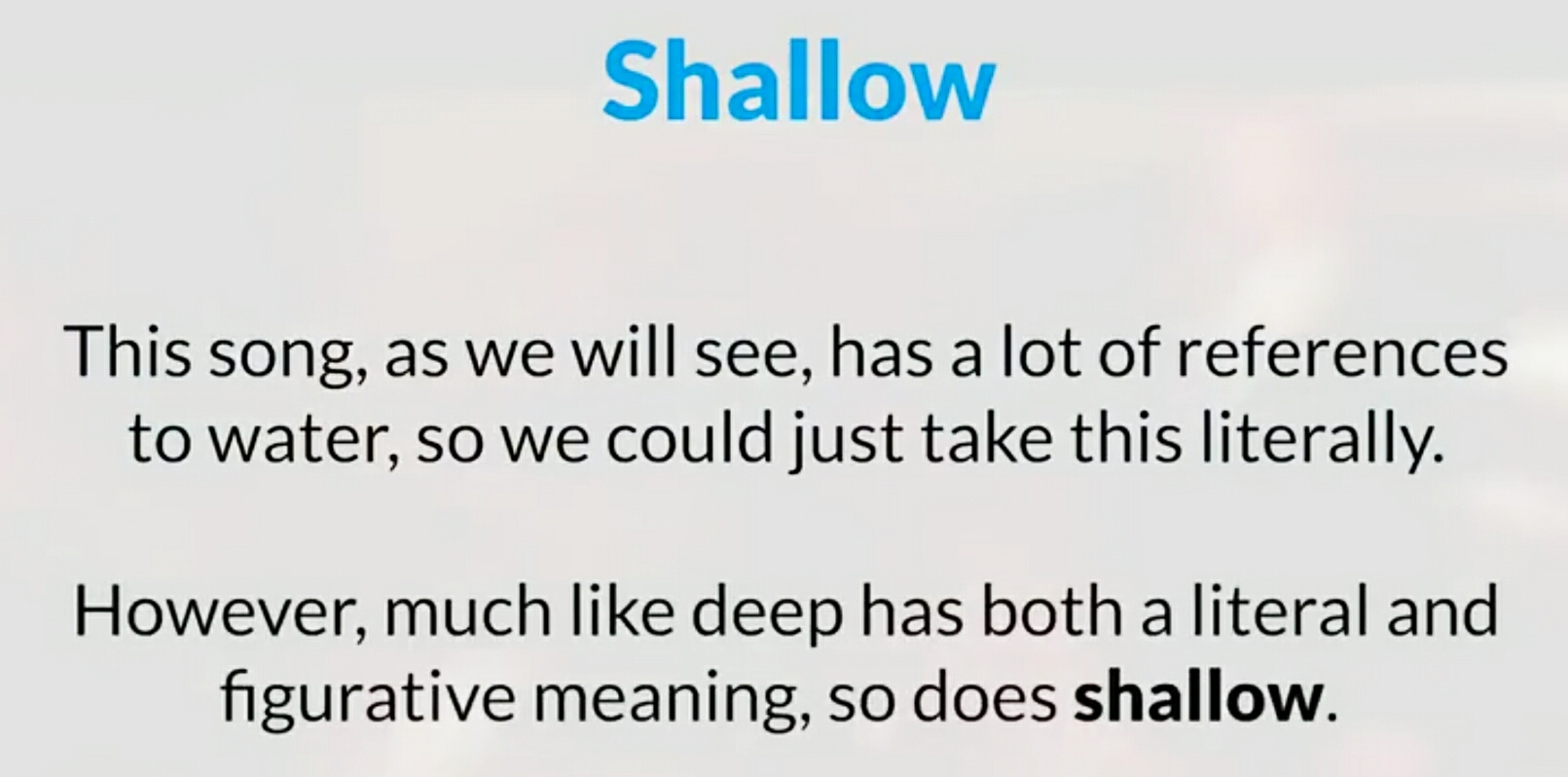 Shallow Lady Gaga&Bradley Cooper歌词（附单词讲解一） 哔哩哔哩