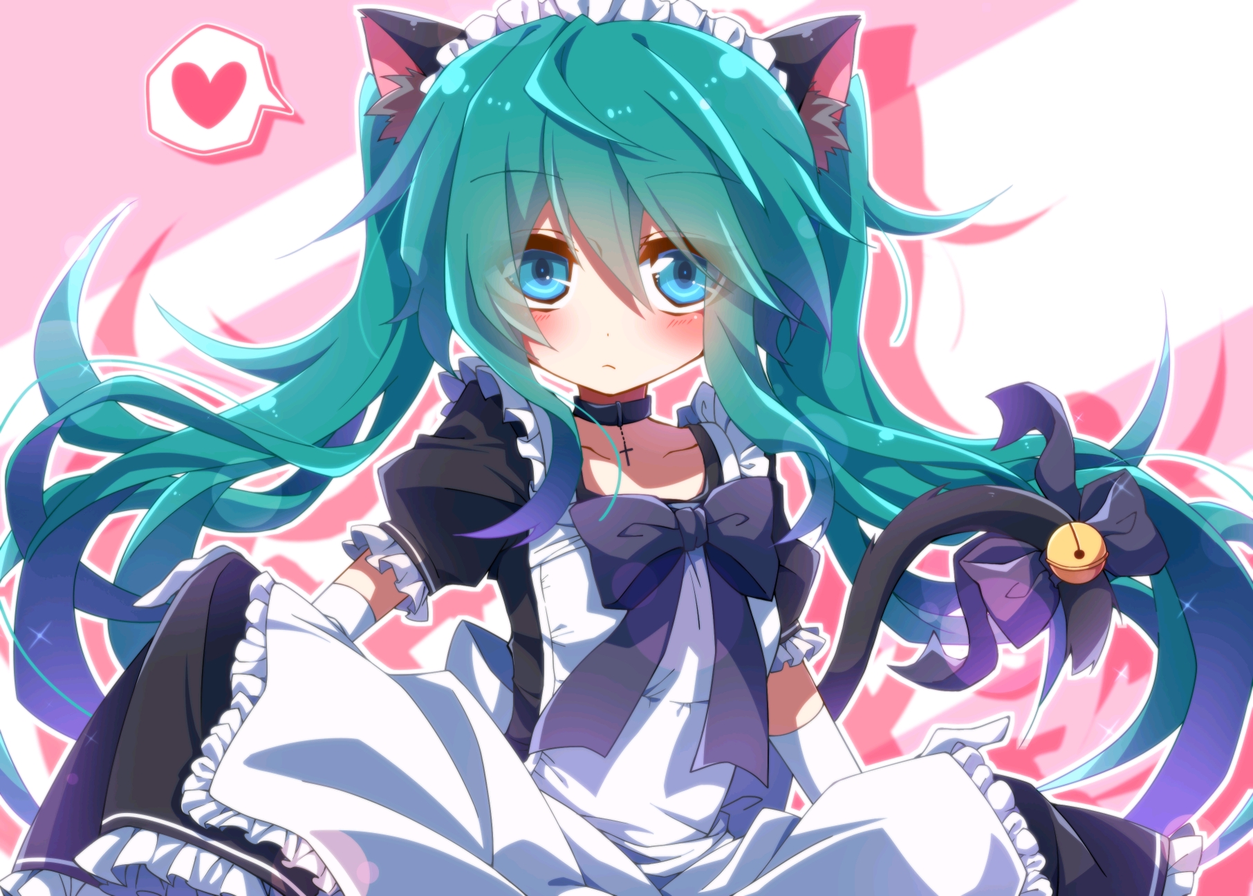 初音未来美图壁纸(111)兽耳系